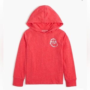 Boys' long-sleeve Santa graphic hooded tee